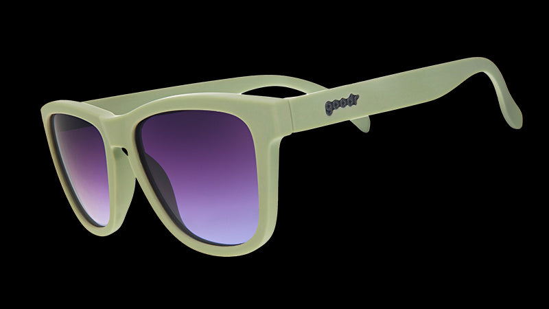 Dawn of A New Sage | grüne quadratische Sonnenbrille mit lila Verlaufsgläsern | goodr OG Sonnenbrille