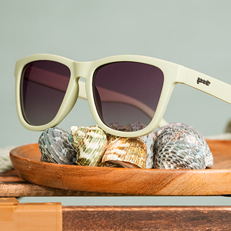 Dawn of A New Sage | grüne quadratische Sonnenbrille mit lila Verlaufsgläsern | goodr OG Sonnenbrille