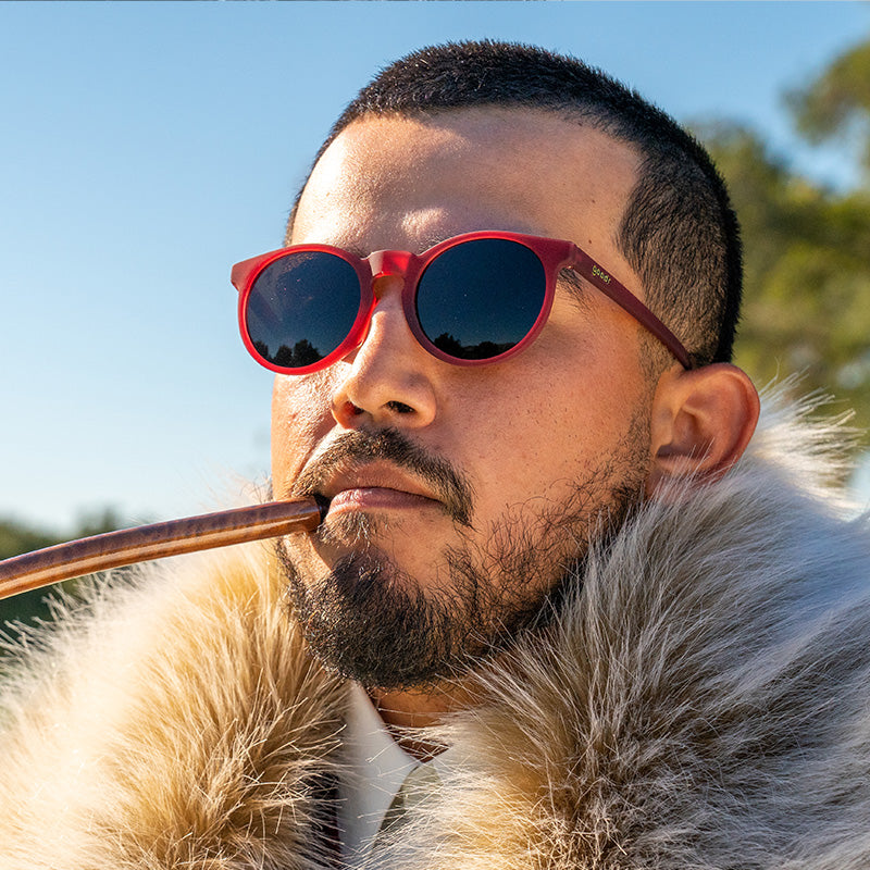 Ich trage Burgunder?-Circle Gs-GOLF goodr-4-goodr-Sonnenbrille