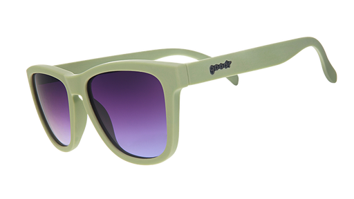 Dawn of A New Sage | grüne quadratische Sonnenbrille mit lila Verlaufsgläsern | goodr OG Sonnenbrille