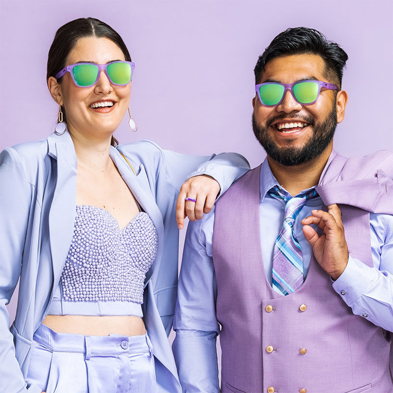 Lilac It like That | lavendelfarbene Sonnenbrille mit grünen Gläsern| OG goodr sunglasses