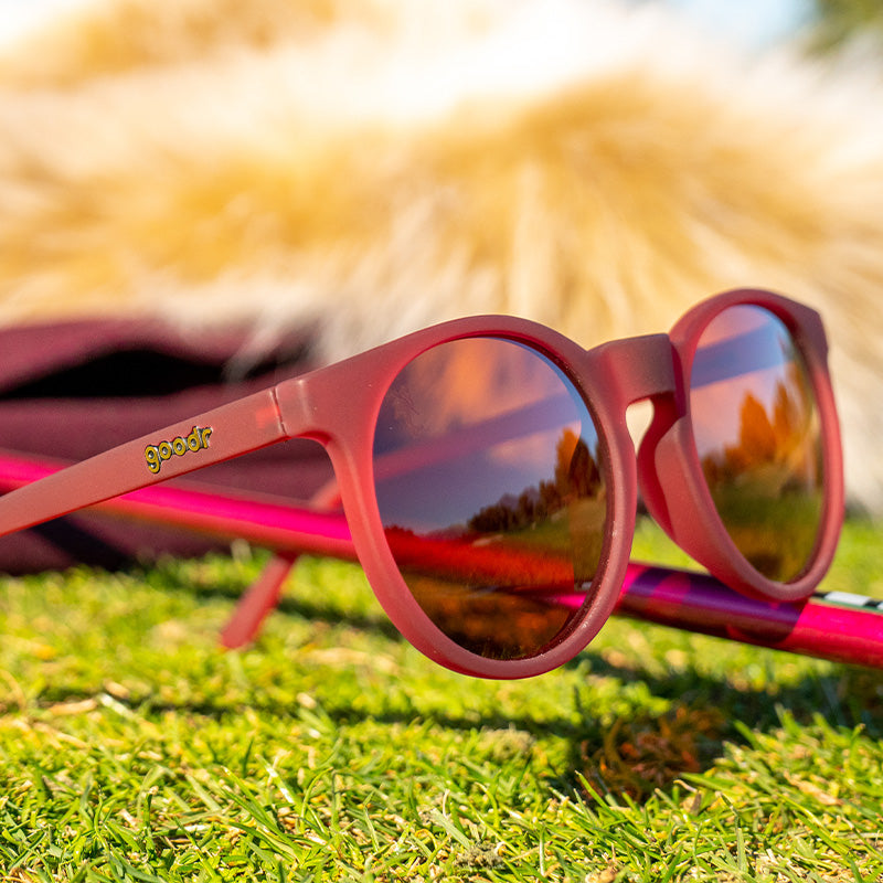 Ich trage Burgunder?-Circle Gs-GOLF goodr-4-goodr-Sonnenbrille